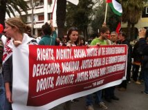 Tunisi - Manifestazione per la Palestina conclude il FSM