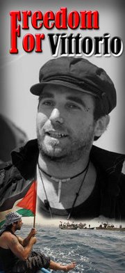 Roma - Presidio notturno a Montecitorio per Vittorio Arrigoni 